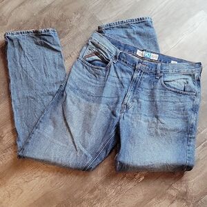 Ariat Legacy Relaxed Boot Cut Men’s Jeans in Washed Blue